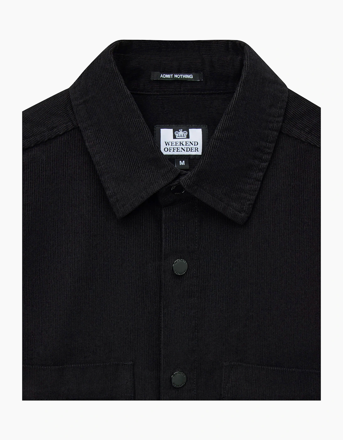 Weekend Offender Erding Cord shirt BLACK