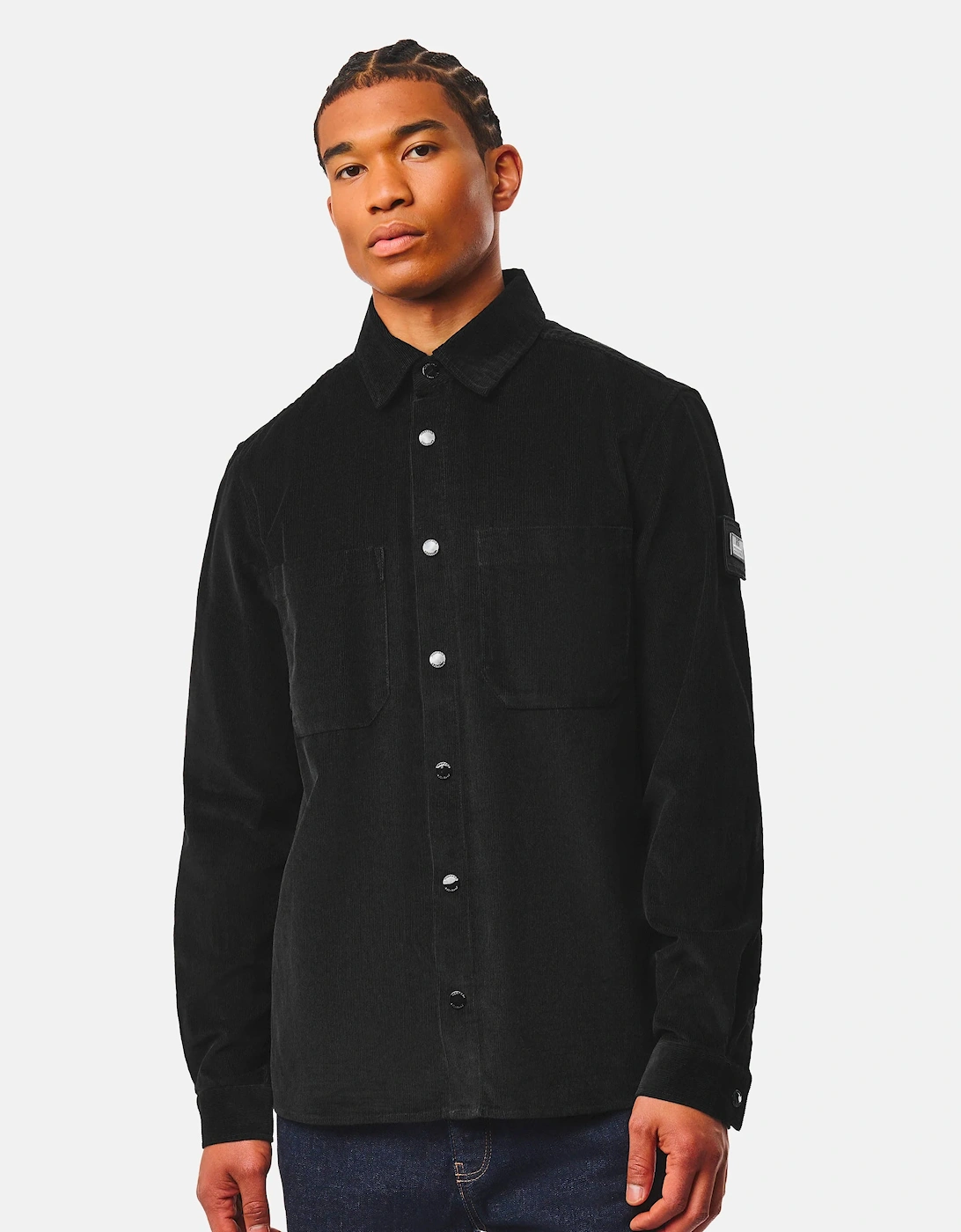 Weekend Offender Erding Cord shirt BLACK