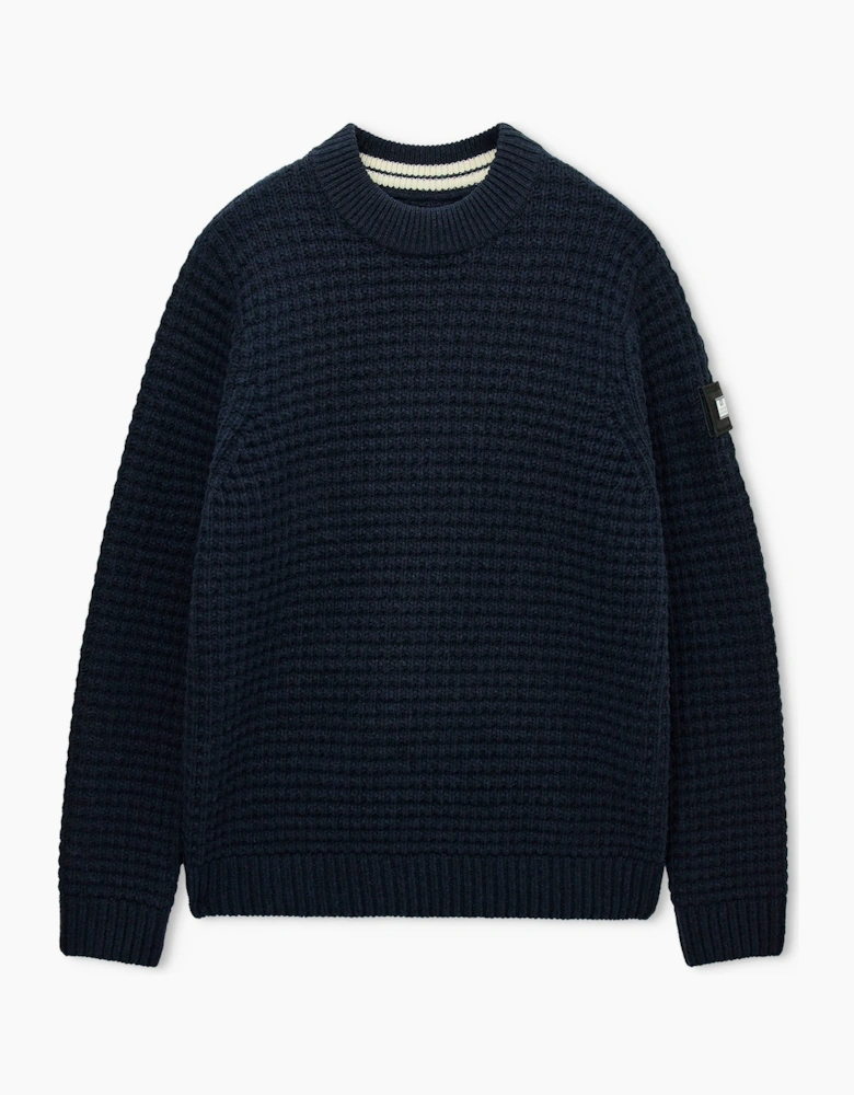 Weekend Offender Molson Chunky Mock Neck knit NAVY