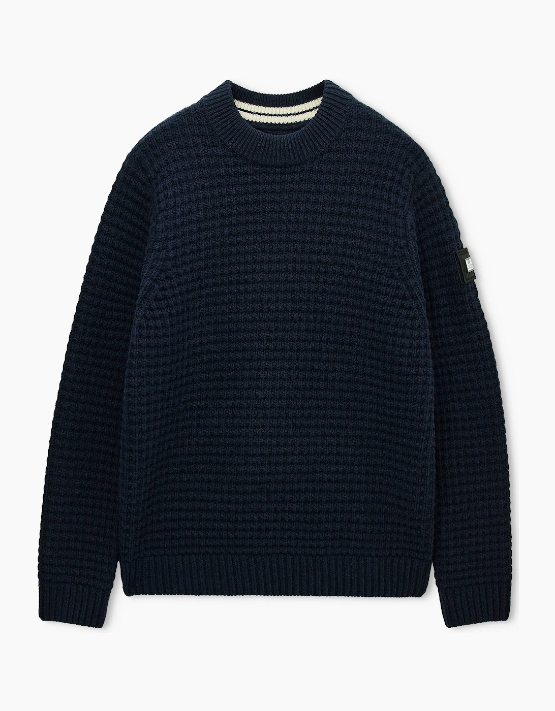 Weekend Offender Molson Chunky Mock Neck knit NAVY