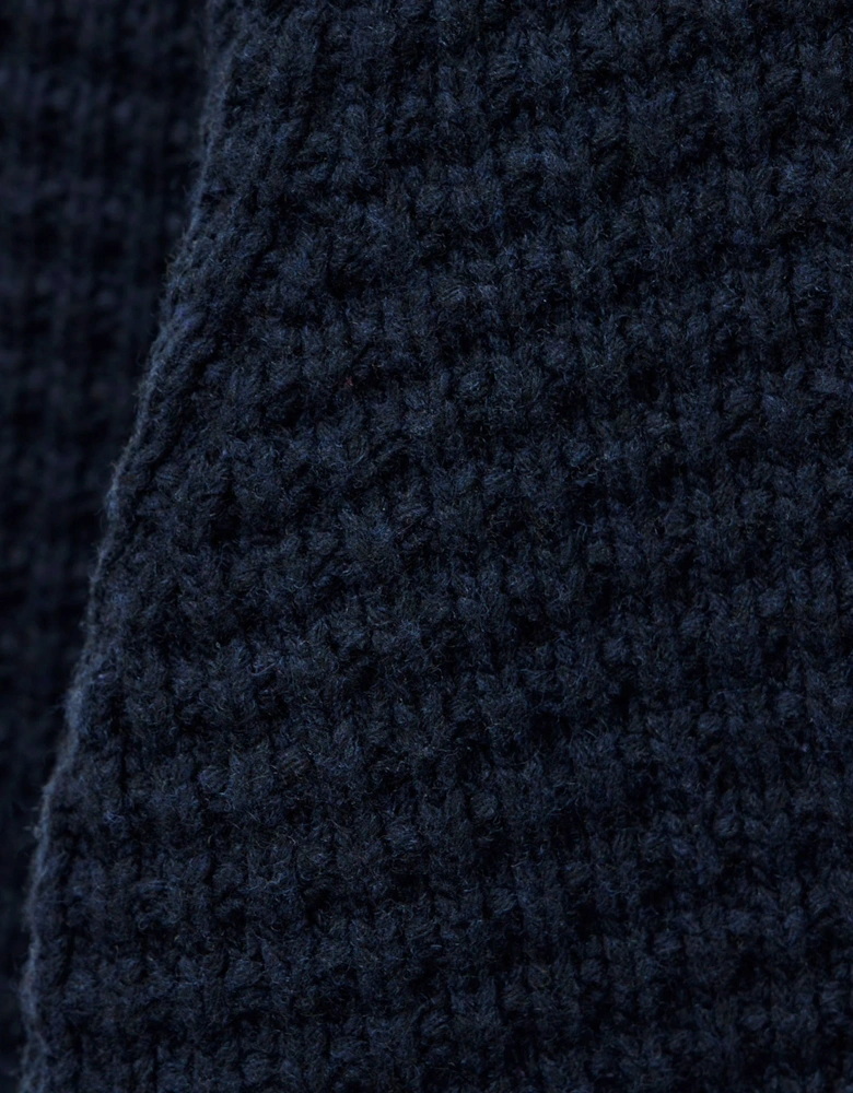 Weekend Offender Molson Chunky Mock Neck knit NAVY