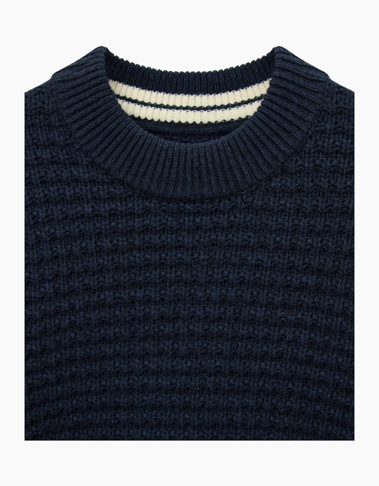 Weekend Offender Molson Chunky Mock Neck knit NAVY