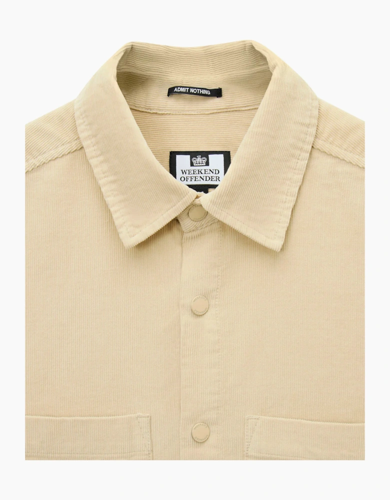 Weekend Offender Erding Cord shirt CALCIUM