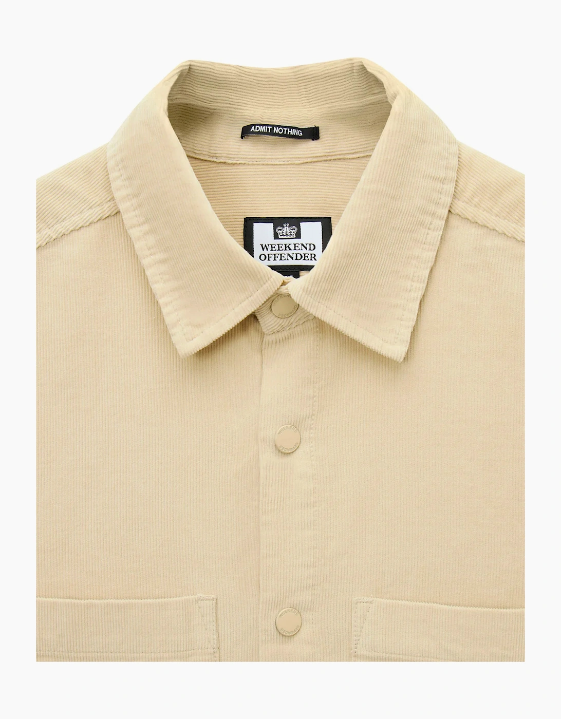 Weekend Offender Erding Cord shirt CALCIUM