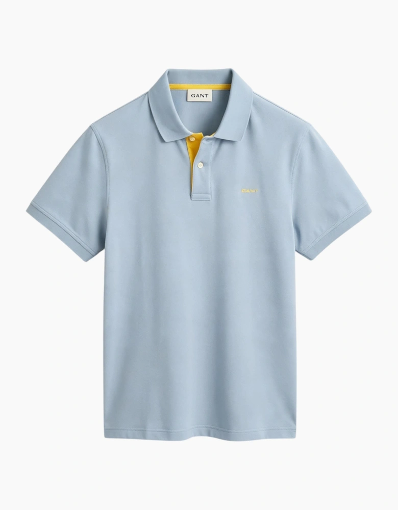 Gant Mens Polo Shirt Contrast Short Sleeve Summer Polo Cotton