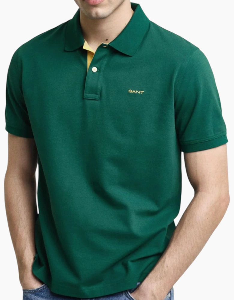 Gant Mens Polo Shirt Contrast Short Sleeve Summer Polo Cotton