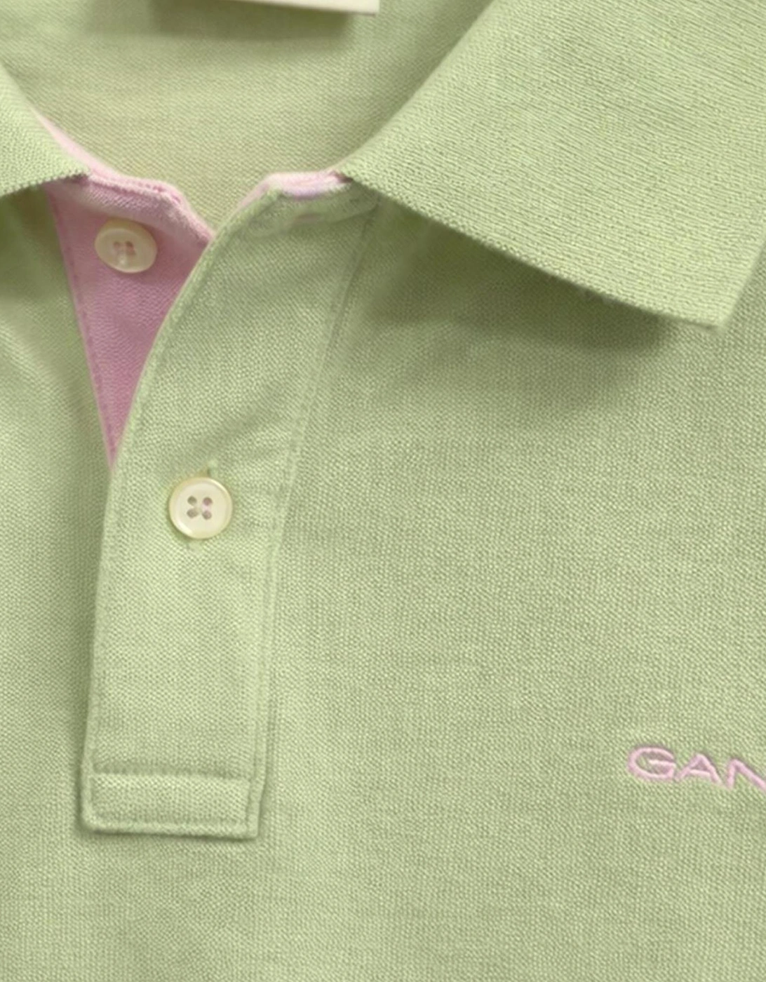 Gant Mens Polo Shirt Contrast Short Sleeve Summer Polo Cotton