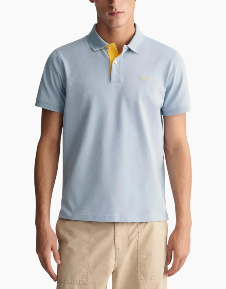 Gant Mens Polo Shirt Contrast Short Sleeve Summer Polo Cotton