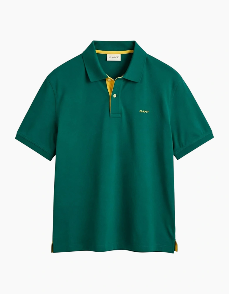 Gant Mens Polo Shirt Contrast Short Sleeve Summer Polo Cotton