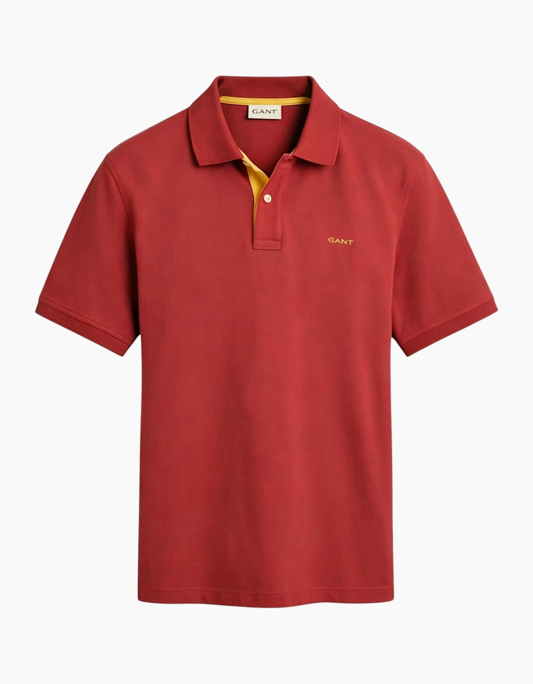 Gant Mens Polo Shirt Contrast Short Sleeve Summer Polo Cotton