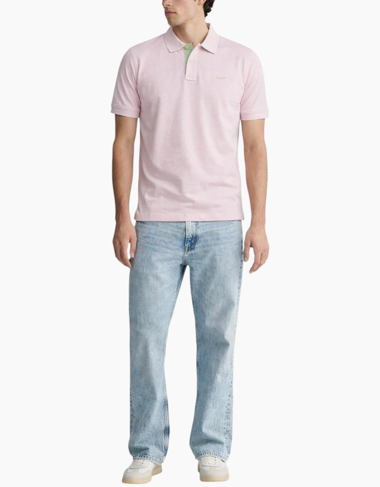 Gant Mens Polo Shirt Contrast Short Sleeve Summer Polo Cotton