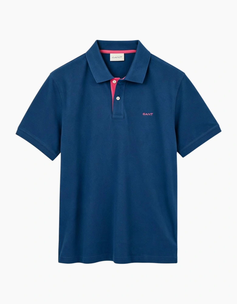 Gant Mens Polo Shirt Contrast Short Sleeve Summer Polo Cotton