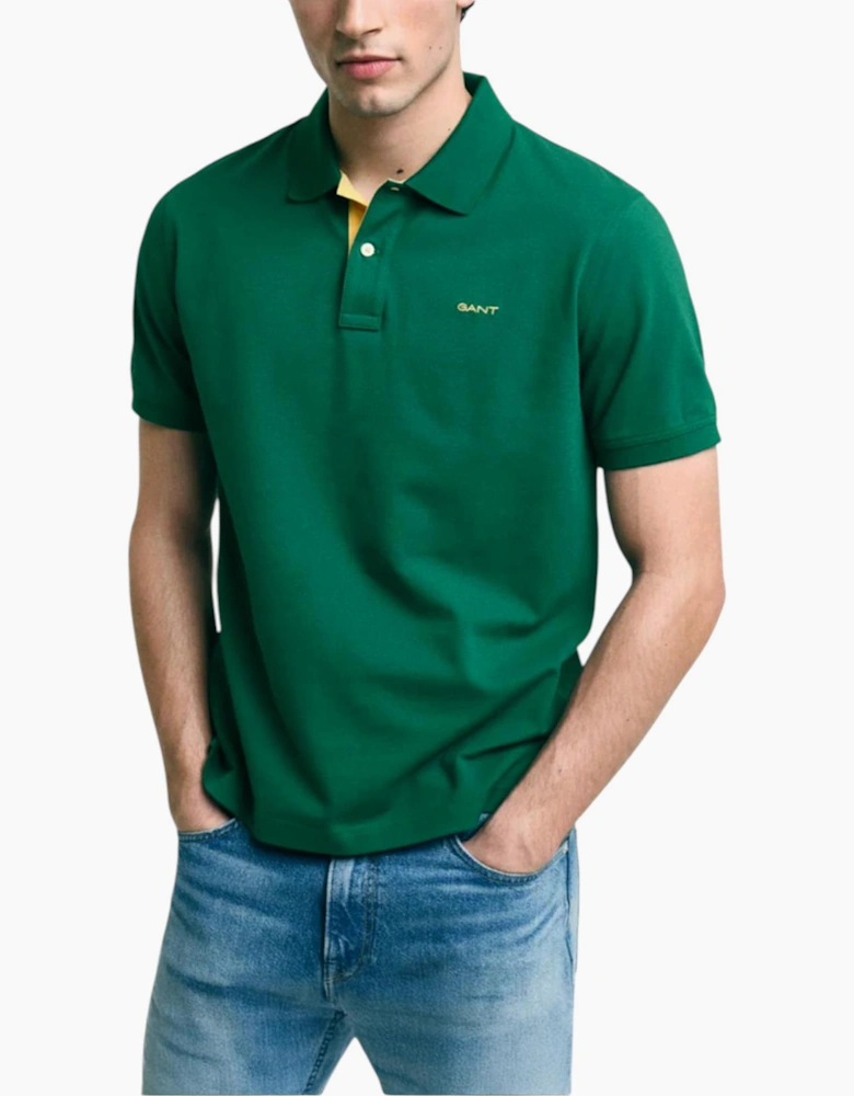 Gant Mens Polo Shirt Contrast Short Sleeve Summer Polo Cotton