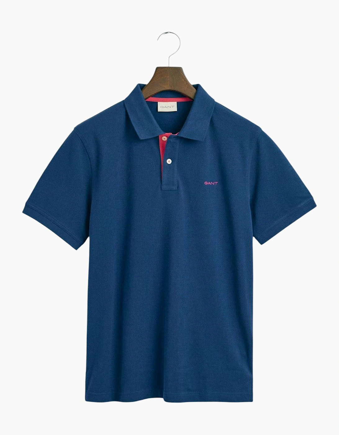 Gant Mens Polo Shirt Contrast Short Sleeve Summer Polo Cotton