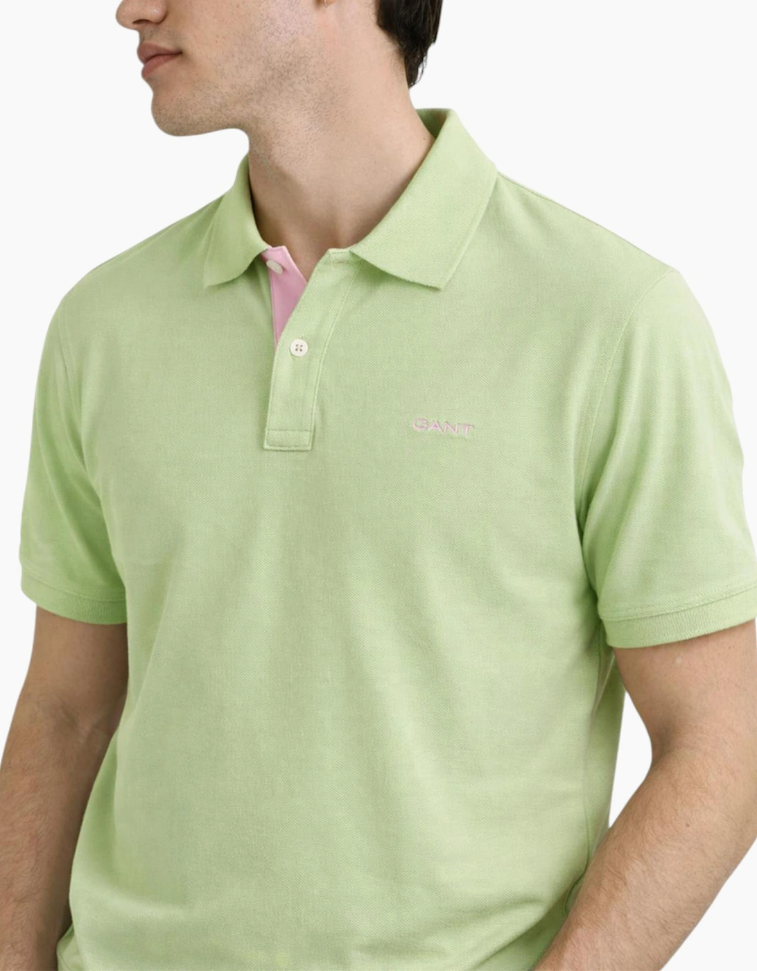 Gant Mens Polo Shirt Contrast Short Sleeve Summer Polo Cotton