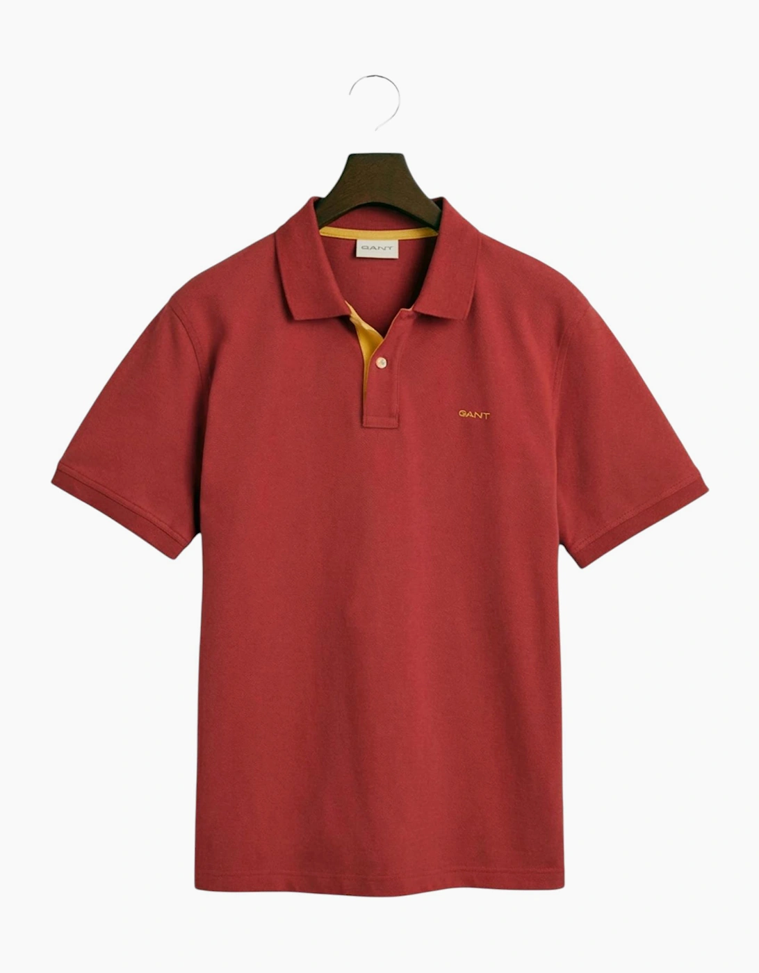 Gant Mens Polo Shirt Contrast Short Sleeve Summer Polo Cotton