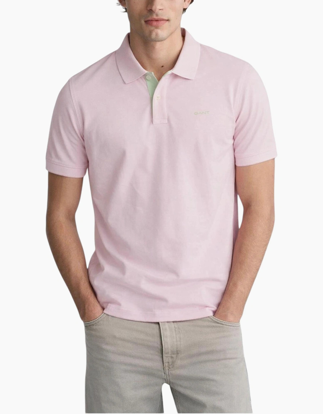 Gant Mens Polo Shirt Contrast Short Sleeve Summer Polo Cotton