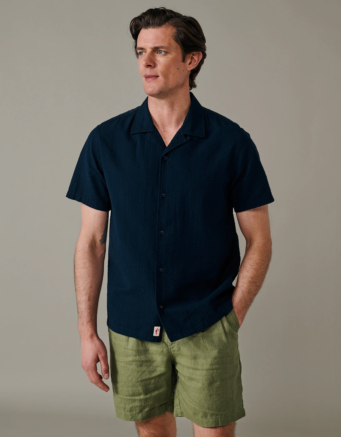 Brambling Seersucker Short Sleeved Shirt