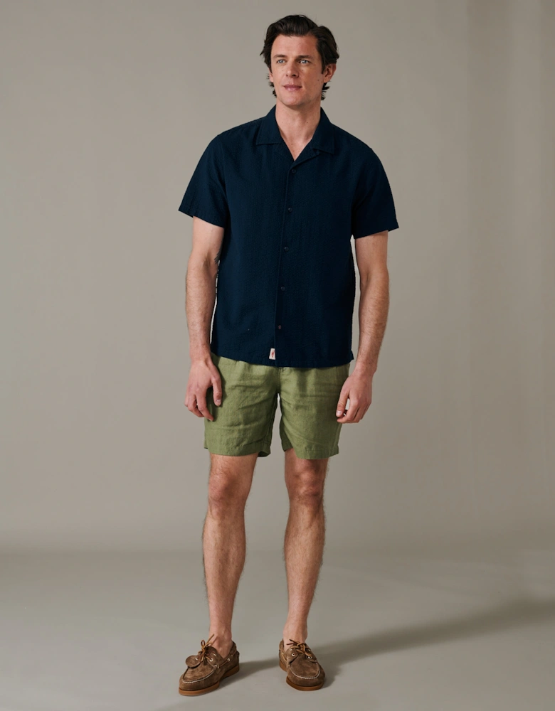 Brambling Seersucker Short Sleeved Shirt