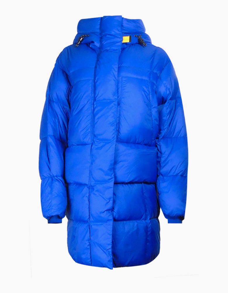 Parajumpers Bold Parka Kos Blue Long Hooded Down Jacket