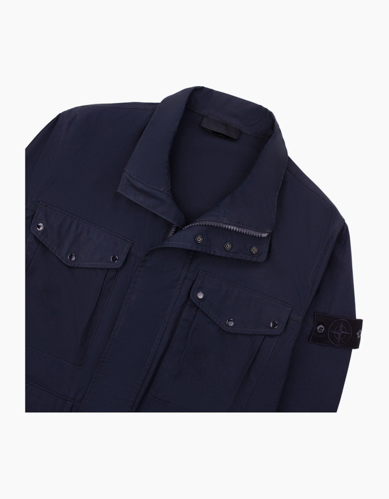 Stone Island 4100035 Ghost Piece Windproof Breathable Field Jacket Navy V0020