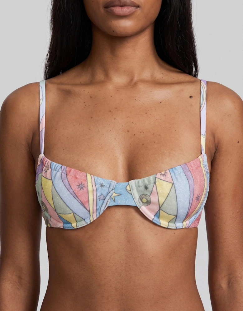 Britney Multi Colour Bikini Top