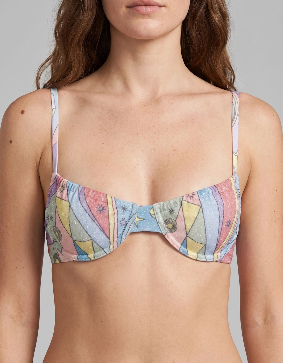 Britney Multi Colour Bikini Top