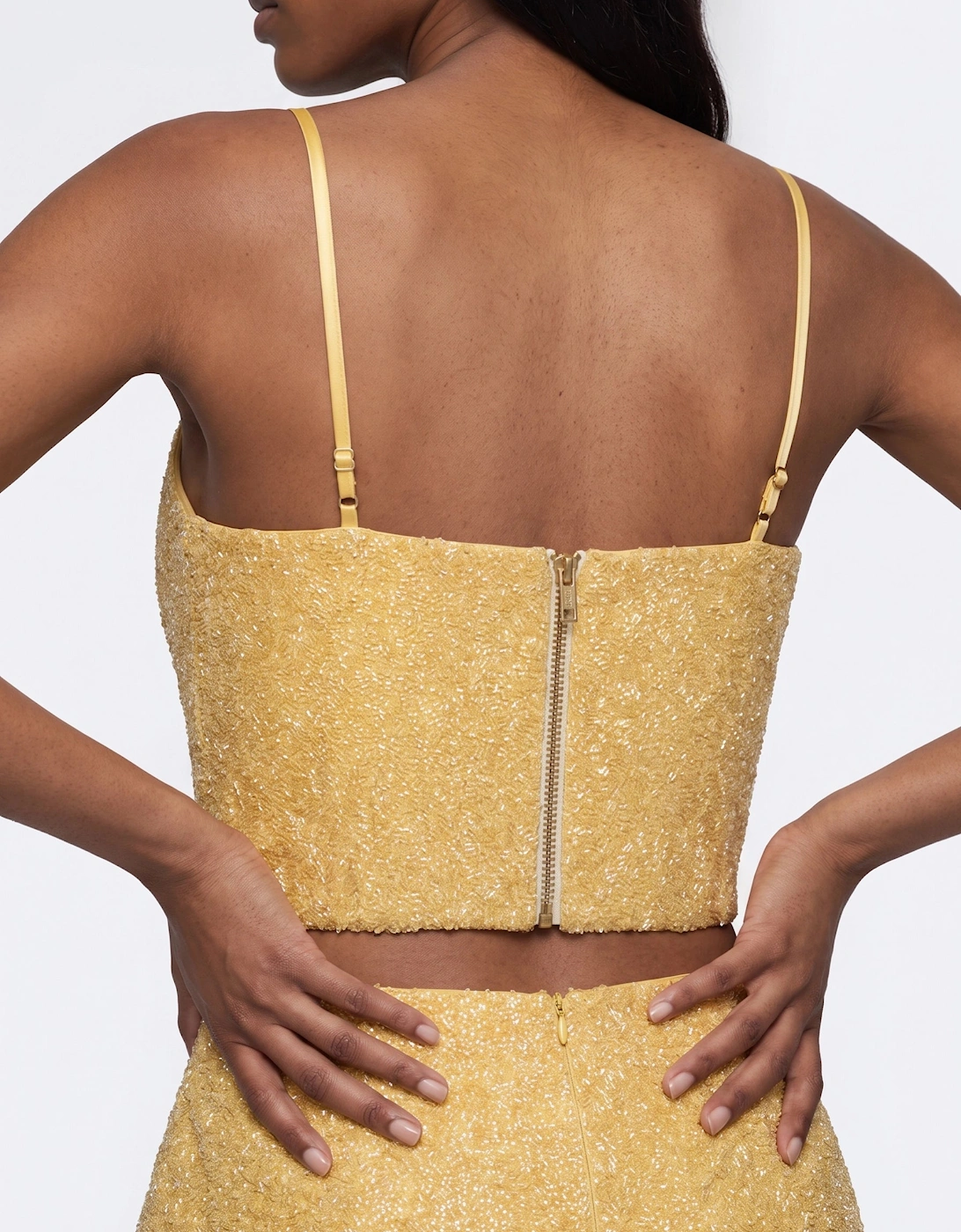 Sunveil Yellow Beaded Corset