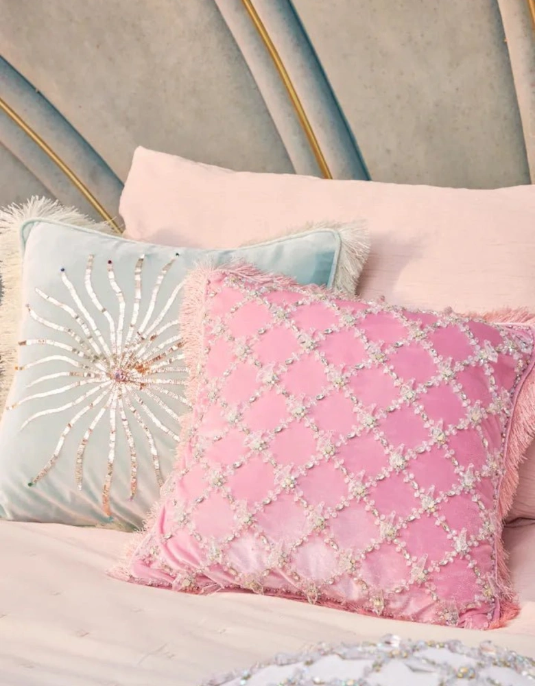Calliope Cushion in Pink in Stock