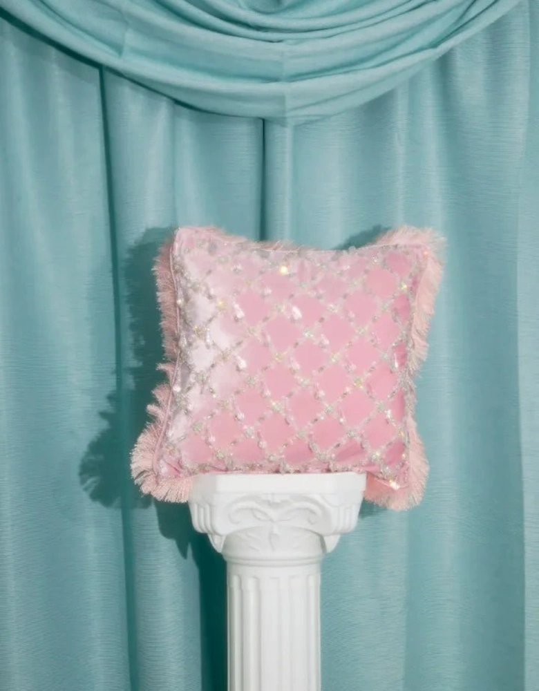 Calliope Cushion in Pink in Stock