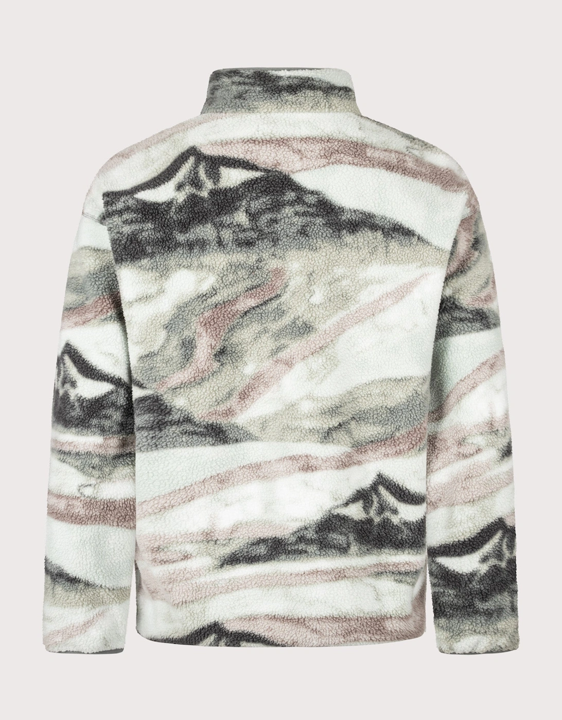 Regular Fit Helvetia II Printed Half Snap Fleece