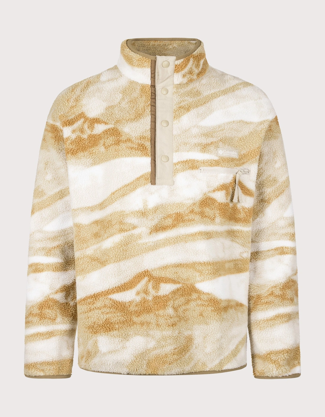Regular Fit Helvetia II Printed Half Snap Fleece