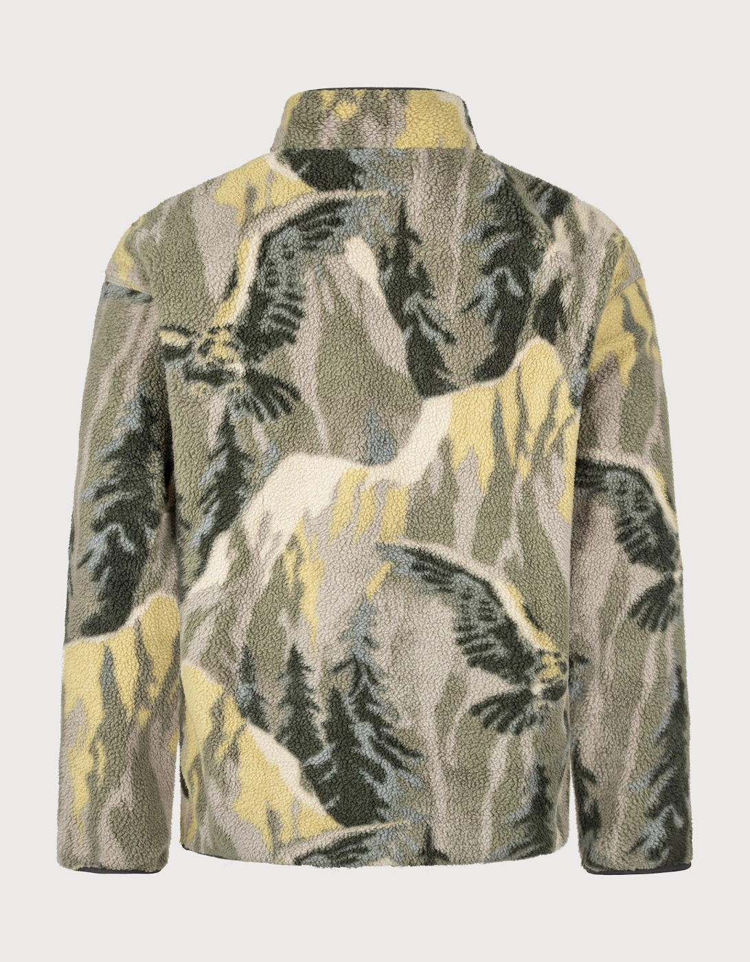 Regular Fit Helvetia II Printed Half Snap Fleece