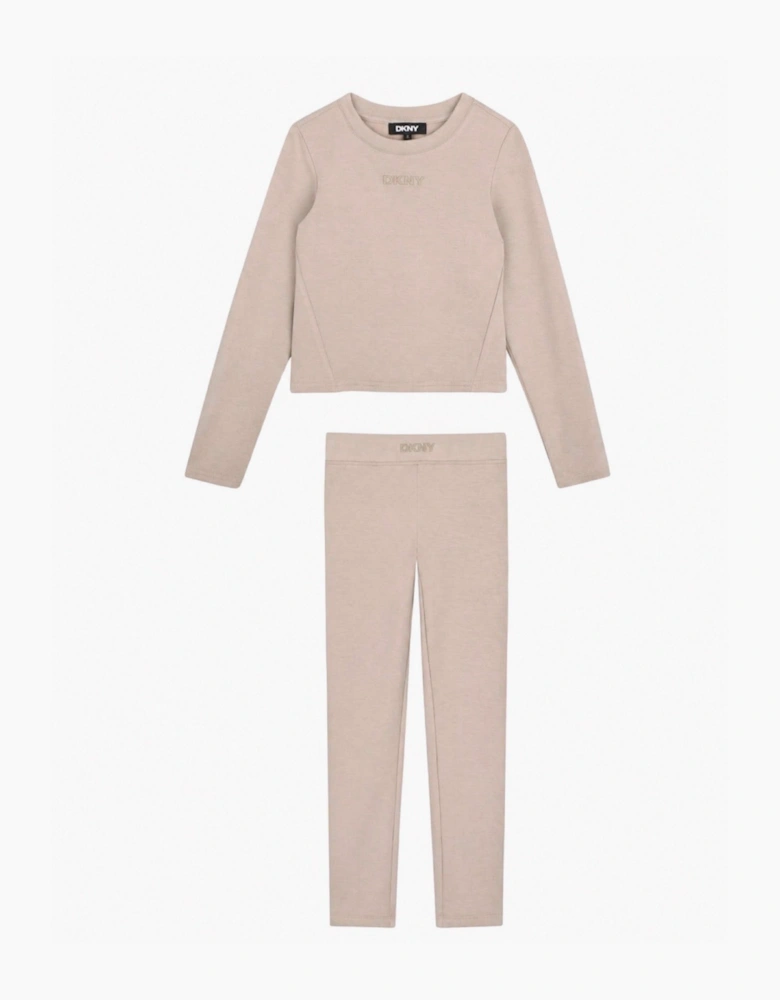DKNY SWEATSHIRT & LEGGINGS SET D62917 D62886