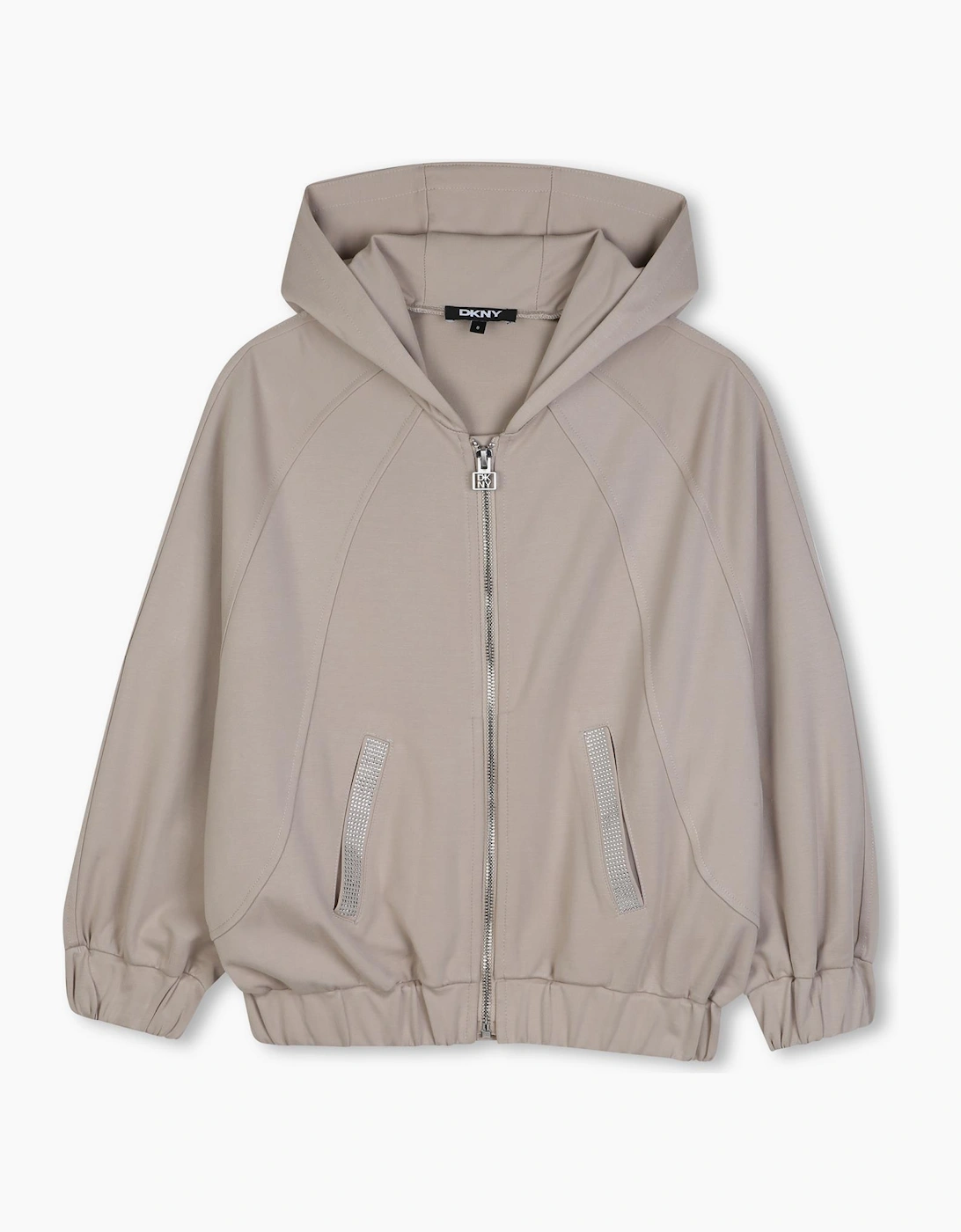 DKNY BEIGE HOODED SWEATSHIRT & TROUSERS SET D62902 D62387