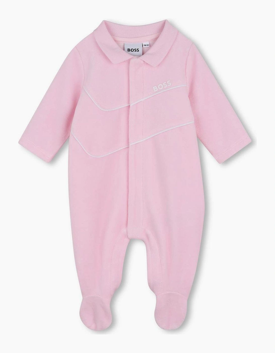 BOSS PINK NB GIRL BABY GROW J53321