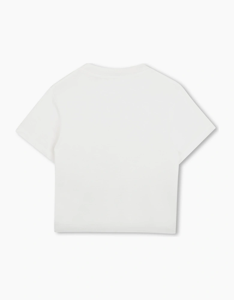DKNY GIRLS WHITE T SHIRT D62920