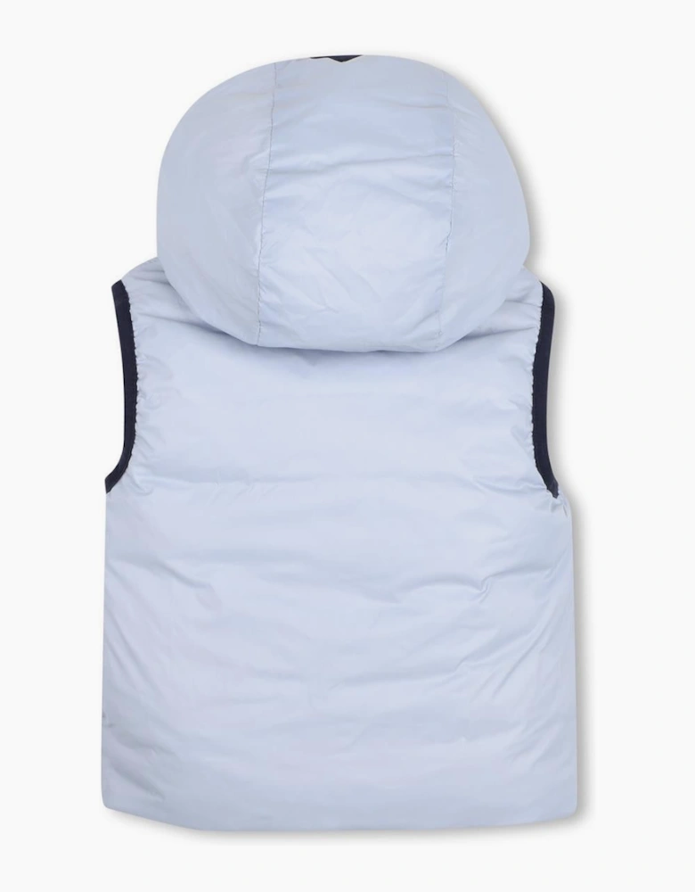 BOSS BABY/TODDLER BLUE REVERSIBLE BODYWARMER/GILET J53506