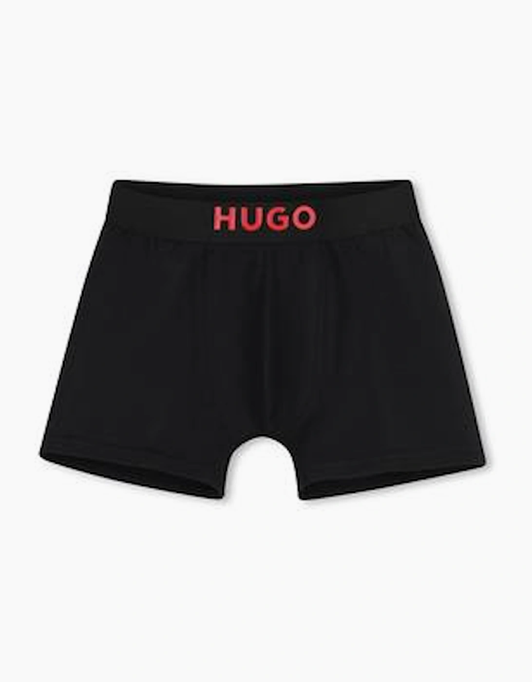 HUGO BOYS BLACK PCK 3 BOXER SHORTS G01348
