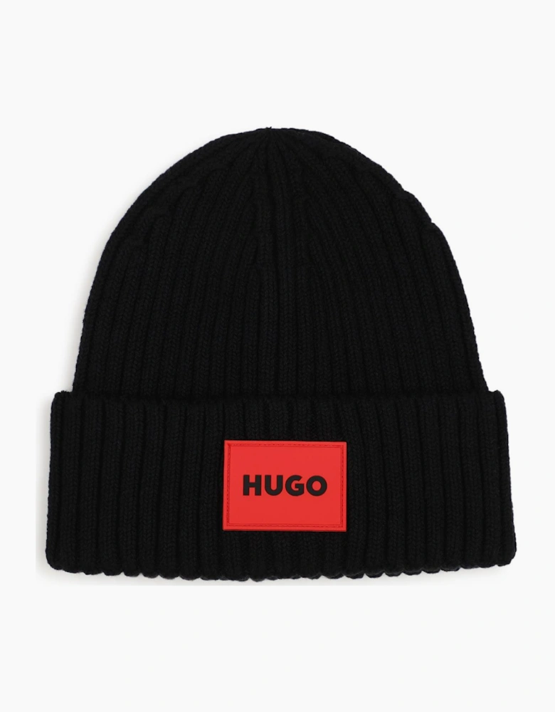 HUGO BOYS BLACK PULL ON HAT G01314