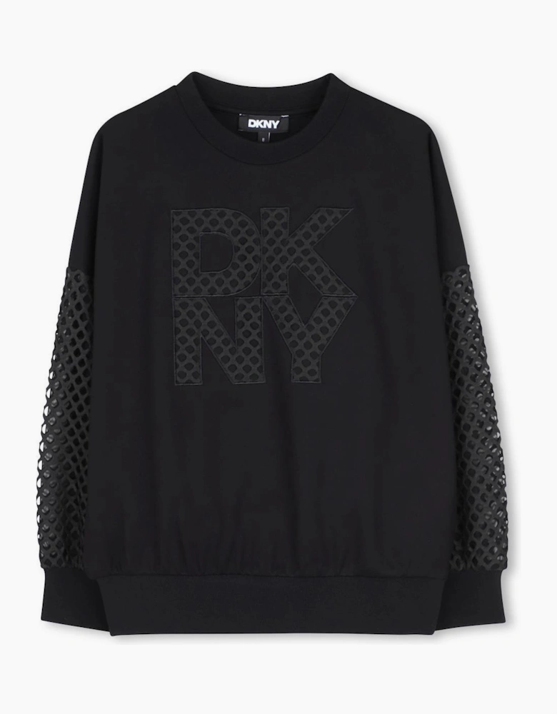 DKNY BLACK SWEATSHIRT & LEGGINGS SET D62906 D62885