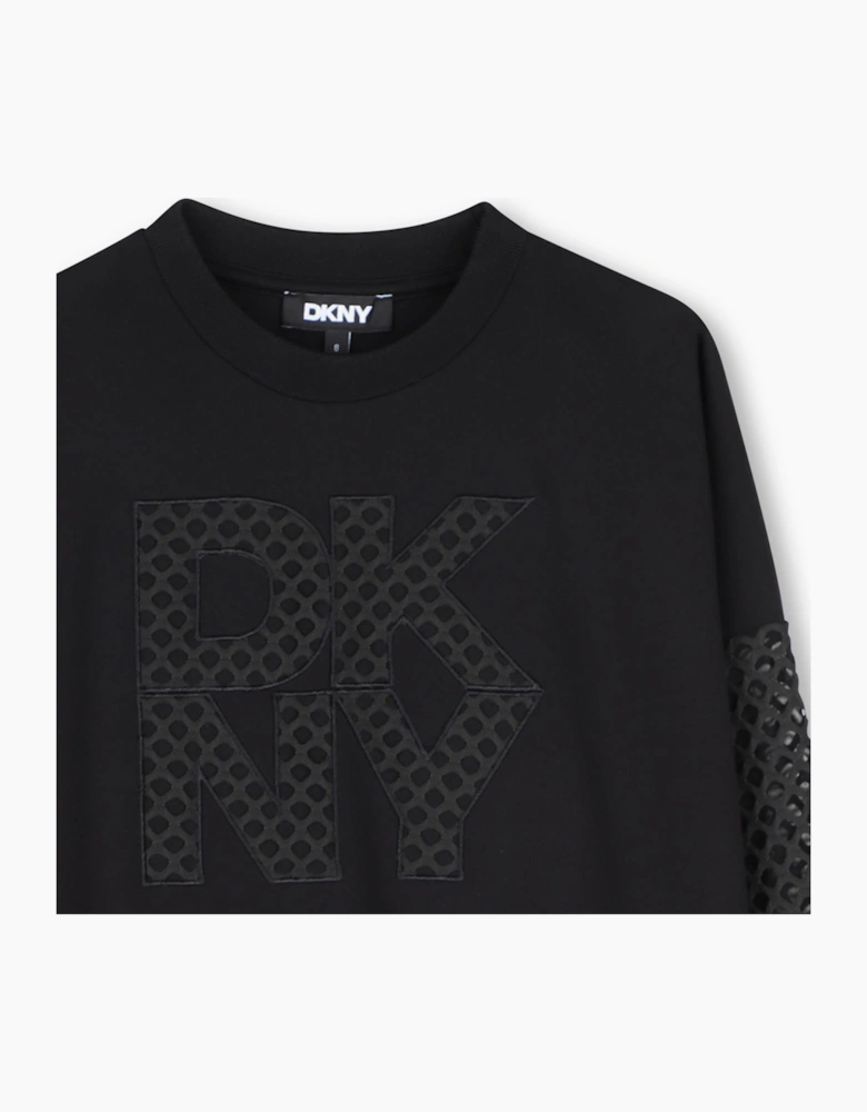DKNY BLACK SWEATSHIRT & LEGGINGS SET D62906 D62885