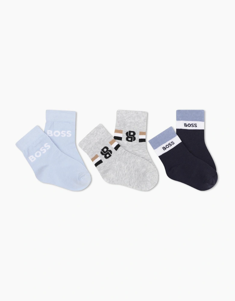 BOSS BABY BOY/TODDLER PK3 SOCKS J53578