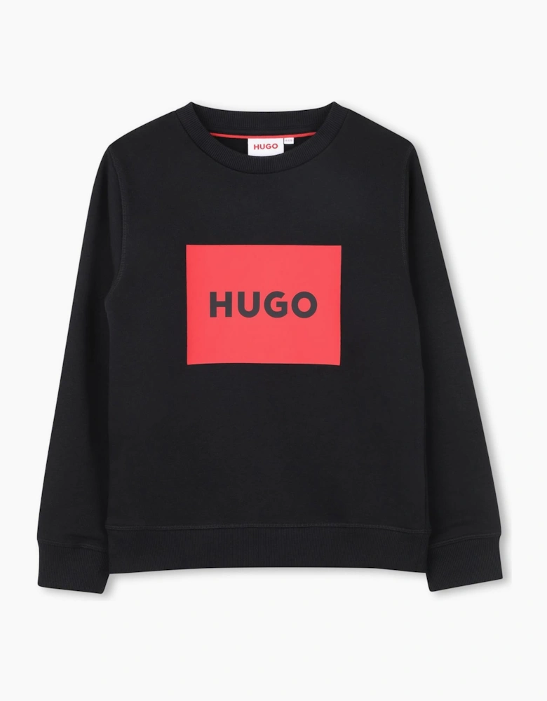 HUGO BOYS BLACK SWEATSHIRT G01184