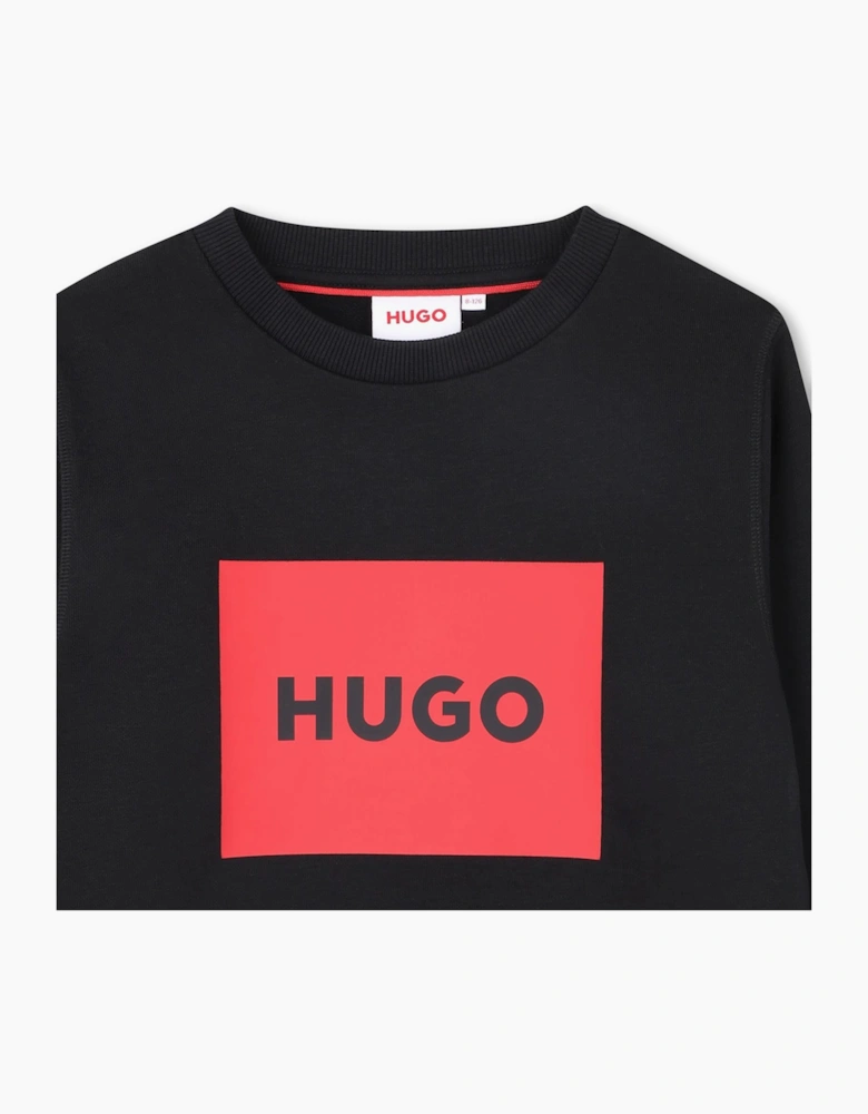 HUGO BOYS BLACK SWEATSHIRT G01184