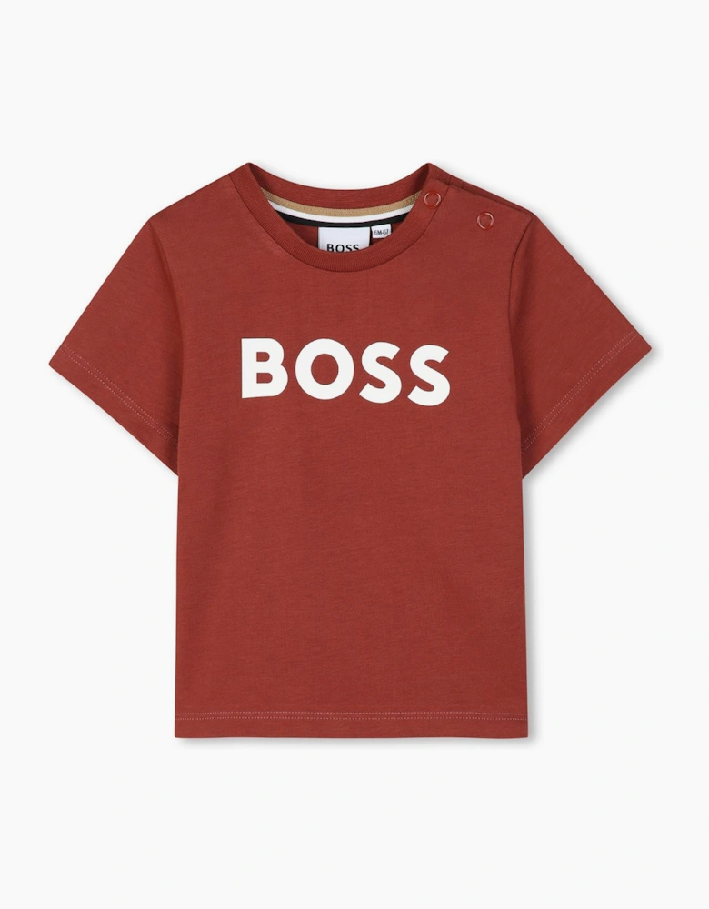 BOSS BABY BOY/TODDLER CRIMSON RED T SHIRT J52712