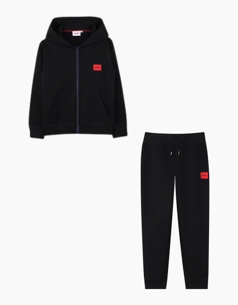 HUGO BOYS BLACK TRACKSUIT G01181/G01182