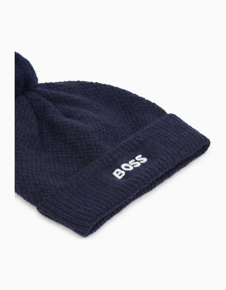 BOSS NAVY BABY BOY HAT J53576