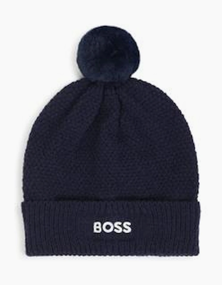 BOSS NAVY BABY BOY HAT J53576
