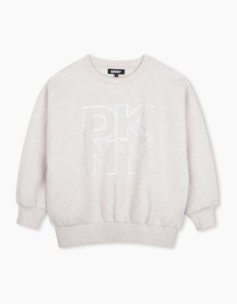 DKNY BEIGE SWEATSHIRT D62904